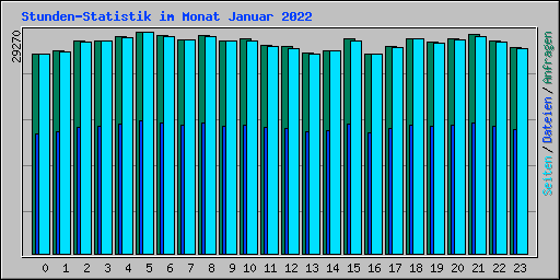 Stunden-Statistik im Monat Januar 2022