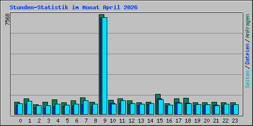 Stunden-Statistik im Monat April 2026