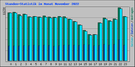 Stunden-Statistik im Monat November 2022